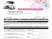 Tablet Screenshot of hondafitforums.com